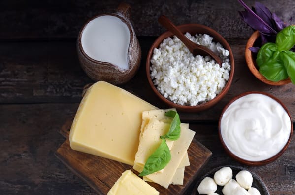 A cheese board